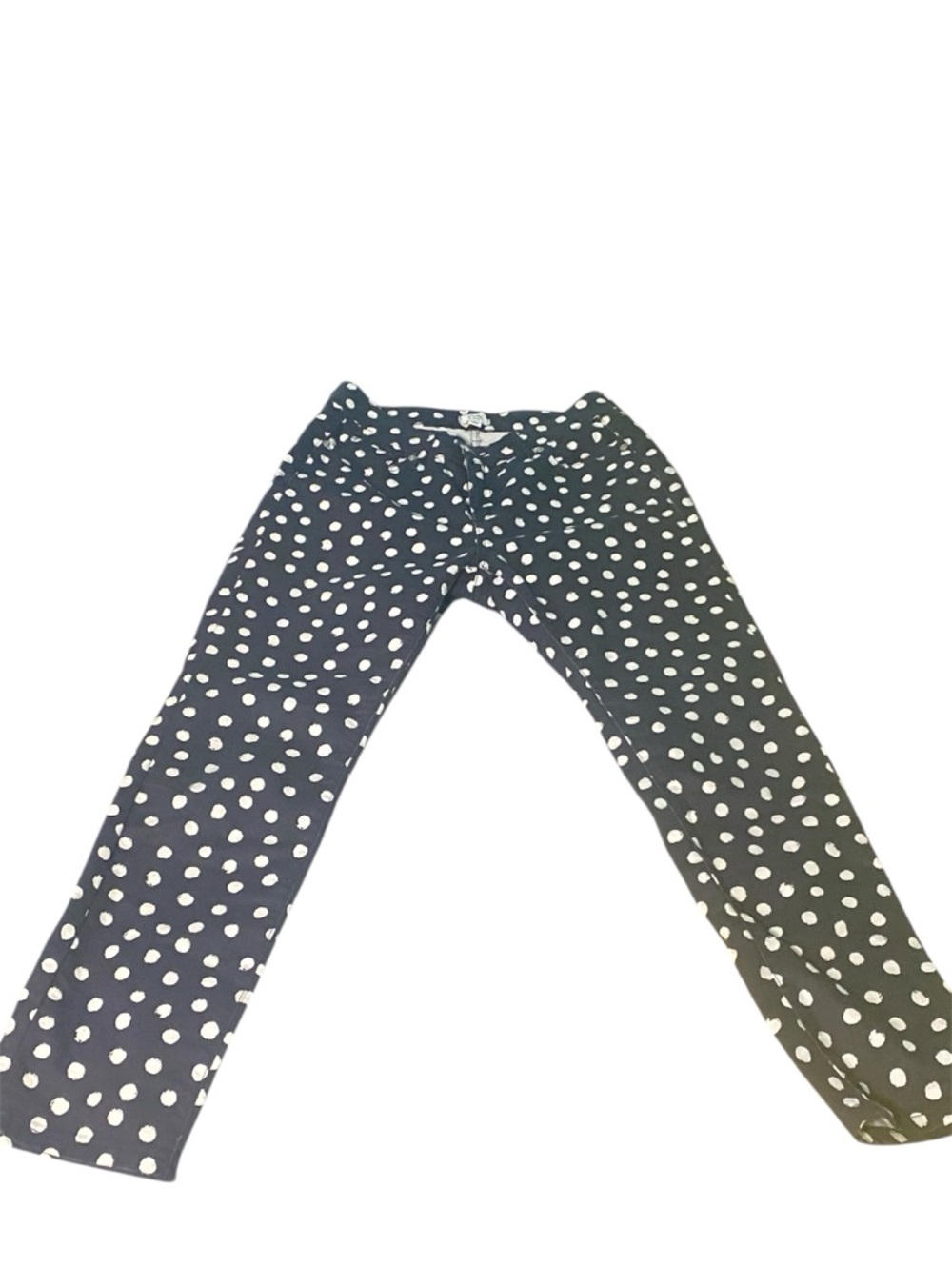 crown & ivy Black Pants with White Polka Dots - Picture 2 of 4